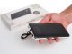 PowerBank külső akkumulátor Leather Chrome (2xUSB) fekete - 10000 mAh