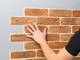 Flexpanel PVC falburkoló lap - Vörös Tégla