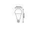 Easy-switch LED izzó - kapcsolóval szabályozható fényerő, E27 7W melegfehér