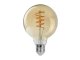 LED filament izzó - E27 4 Watt meleg fehér G95 Globe amber