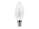 LED filament izzó - E14 4 Watt meleg fehér C35 Candle frost