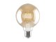 LED filament izzó - E27 6 Watt meleg fehér G95 Globe amber