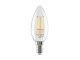 LED filament izzó - E14 4 Watt természetes fehér C35 Candle clear