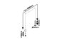 Floresta LED függeszték, arany (4W) meleg fehér