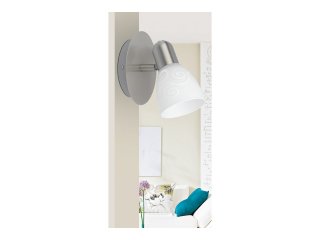 Harmony Lux spotlámpa, inda mintás búrával (E14) szatin króm