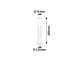 Inox Torch kültéri állólámpa (E27) rozsdamentes acél, 45 cm