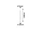 Inox Torch kültéri állólámpa (E27) rozsdamentes acél, 110 cm