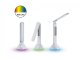 Justin asztali LED okoslámpa (4W) dátum, idő, hőmérséklet kijelzés + RGB hangulatfény