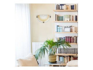 Laretta mediterrán stílusú fali lámpa (E27) mintás alabástromüveg burával