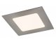 Lois beépíthető lámpa 6W LED, négyzet alakú, szatin króm - meleg fehér fény