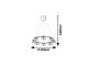 Lorell LED függeszték 8 ágú (40W) meleg fehér