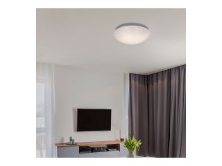 Lucas nappali LED lámpa, kör, 33 cm, IP20, csillogó effekt (18W) természetes fehér