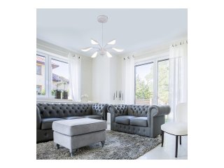 Magnolia LED függeszték, 6 ágú, szabályozható fényerővel (48W) természetes fehér