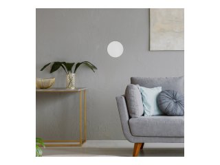 Marlon LED fali lámpa indirekt fénnyel, melegfehér (8W) fehér kör