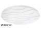 Mason nappali LED lámpa távirányítóval (80W) változtatható fényerő és színhőmérséklet, 80 cm