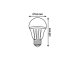 MCOB-LED led izzó E27 6W 690 lumen 4000K