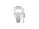 MCOB-LED led izzó E27 10W 1200 lumen 4000K