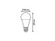 Multipack - SMD LED led izzó E27 15W meleg fehér