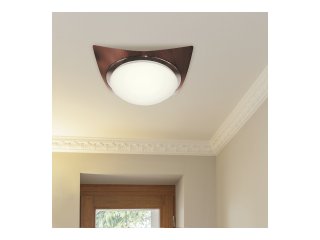 Princessa mennyezeti lámpa (2xE27) wenge famintás - 33.5x33.5 cm