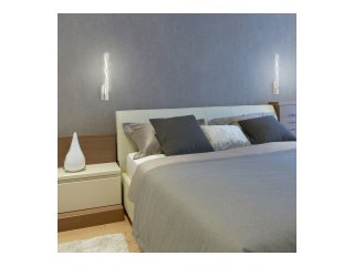 Raina modern fali LED lámpa, sodort forma (12W) meleg fehér
