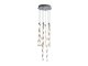 Raina modern LED függeszték, sodort forma (60W) meleg fehér