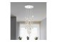 Raina modern LED függeszték, sodort forma (60W) meleg fehér