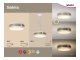 Salma mennyezeti LED lámpa (24W) - dimmelhető - meleg fehér, fehér+tölgy - 42 cm