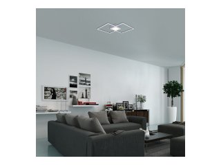 Sirius mennyezeti LED lámpa (40W) természetes fehér, szögletes - króm