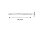 Slim pultmegvilágító lámpa (G5 T4) 16W-os fénycsővel - meleg fehér - 53 cm