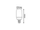 SMD-LED led izzó E14 1.8 Watt 140 lumen meleg fehér