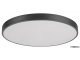 Tesia mennyezeti LED lámpa (60W - 5000lm) - dimmelhető - állítható színhőmérséklet, matt fekete, távirányítóval