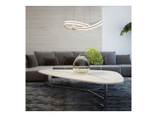 Tulio LED függeszték csavart hullám mintával (60W) meleg fehér
