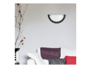 Oldalfali lámpa (E27) fekete