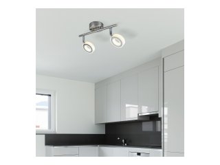 Zora LED spotlámpa, állítható (2x4.5W) természetes fehér