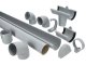 Ereszcsatorna rendszer, 90/75 mm, 8 méter, szürke, PVC