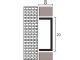 NOX Prémium dekorcsík- inox, tükör arany 20mm/270cm
