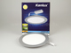 Rounda LED panel IP44 ezüst (224 mm) 18W - természetes f.