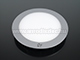Rounda LED panel IP44 ezüst (173 mm) 13W - meleg fehér
