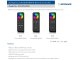 SkyDance RS-8, Touch RGB+W távirányító, érintős, fekete, 8 zónás
