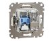 Sedna Design TV/RJ45 Cat6 UTP kombinált aljzat, bézs