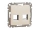 Sedna Design 2xRJ45 adapter, RDM betétekhez, bézs