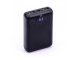 PowerBank külső akkumulátor Digitális kijelző (2xUSB) fekete - 10000 mAh