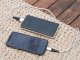 PowerBank külső akkumulátor Leather Chrome (2xUSB) fekete - 10000 mAh