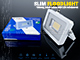 Slim LED reflektor (20W/100°) Fehér ház, Hideg fényű