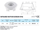 Mennyezetbe süllyeszthető infra mozgásérz. (DS104) 100 mm
