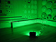 Slim LED reflektor (20W/100°) Zöld fényű