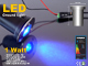 PowerLED lámpatest járófelületbe (1W/12V) kék