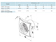 Ventilátor, Quiet extra halk IP45, alap típus (125 mm)