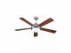 Mennyezeti ventilátor és lámpa, acél (5 lapát, 15W LED) CCT, távirányítóval