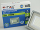 Slim LED reflektor (50W/100°) Szürke ház, Hideg fényű